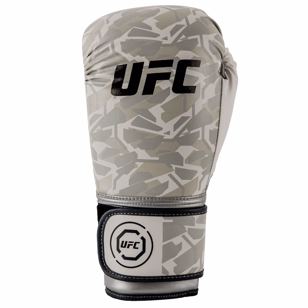 UFC Octagon Camo Boxing Gloves - White - 12oz