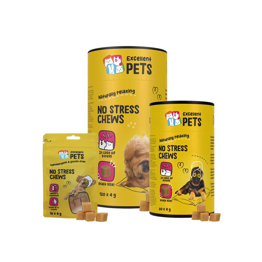 Excellent Pets Dog No Stress Soft Chews - 60 pieces
