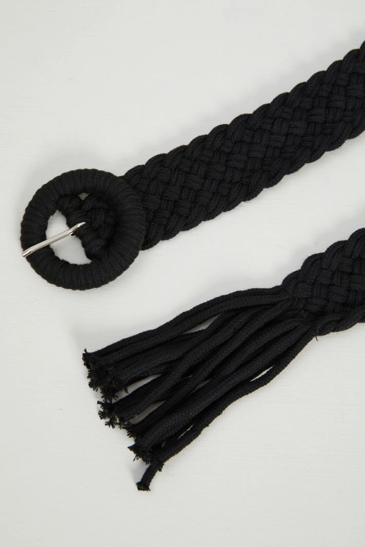 Cord belt - BLACK