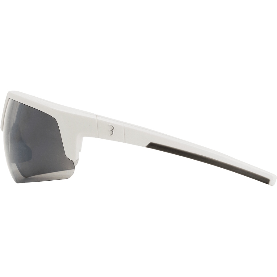 BBB Cycling Comet BSG-75 Cycling Glasses - matt white | MLC smoke flash mirror