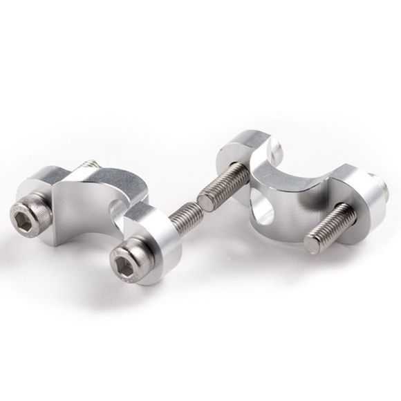 Pontet de guidon UP Design Demi-Lune 28/28 +10MM Universel - GrisRef : UPD0012 / UPENT282810