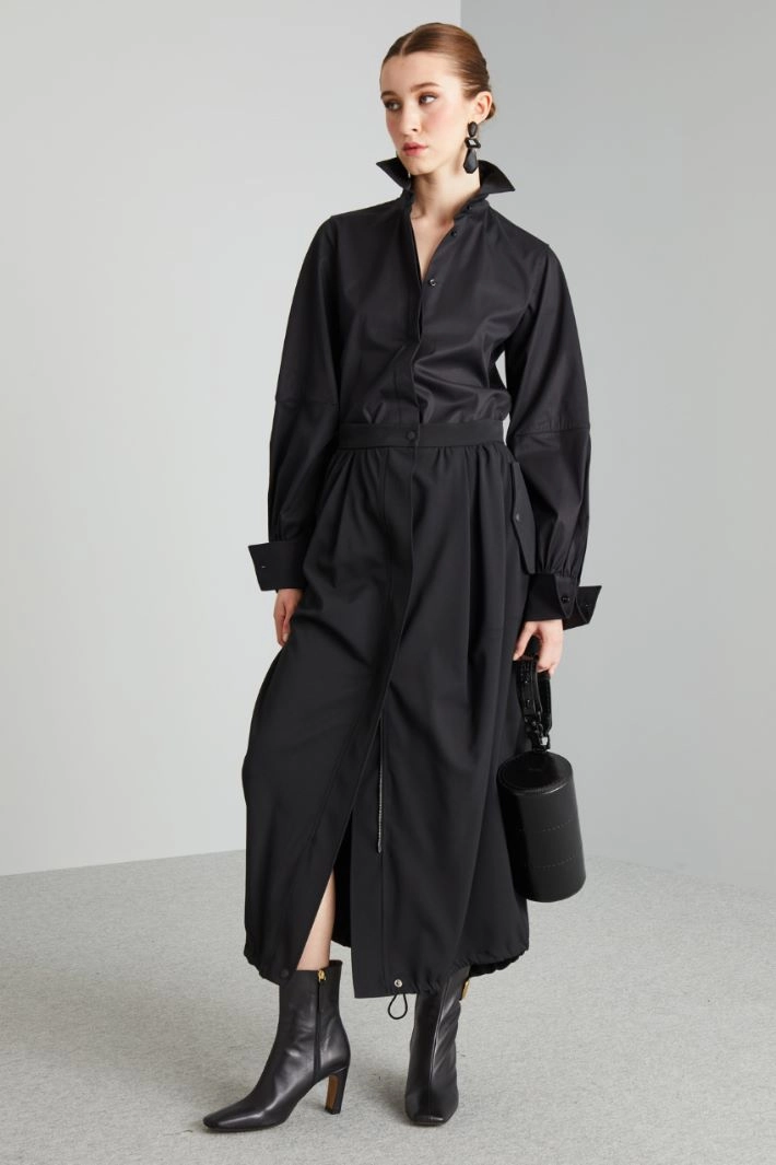 Flared skirt - BLACK