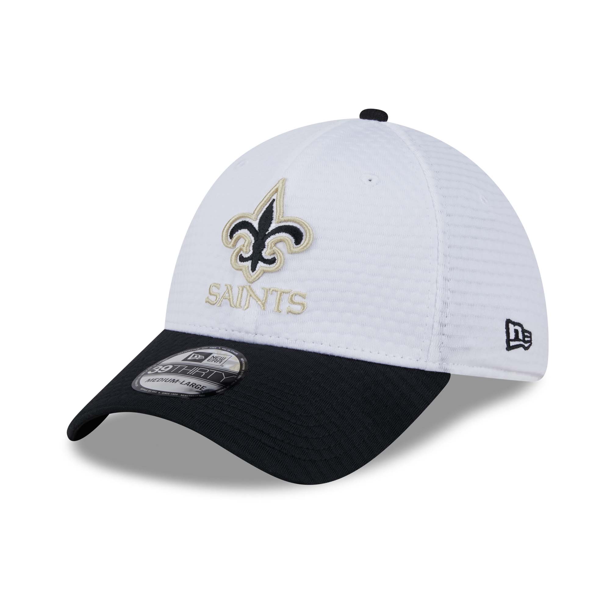 New Orleans Saints 2024 NFL Training Camp New Era 39THIRTY Flex Cap White