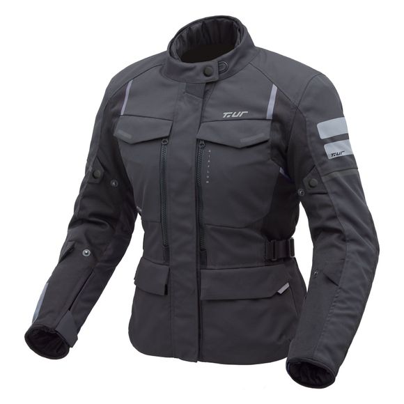 Motorcycle Jacket T.UR LAPLAND HYDROSCUD® LADY - Black / GrayRef: TUR0078