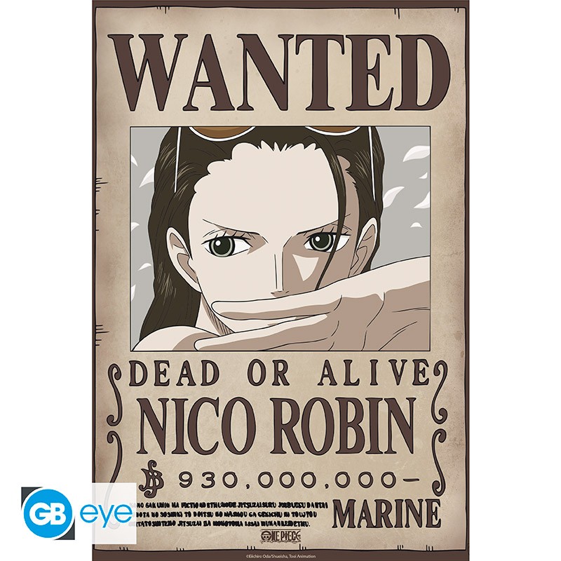 ONE PIECE Poster Wanted Nico Robin Wano (52x38cm)