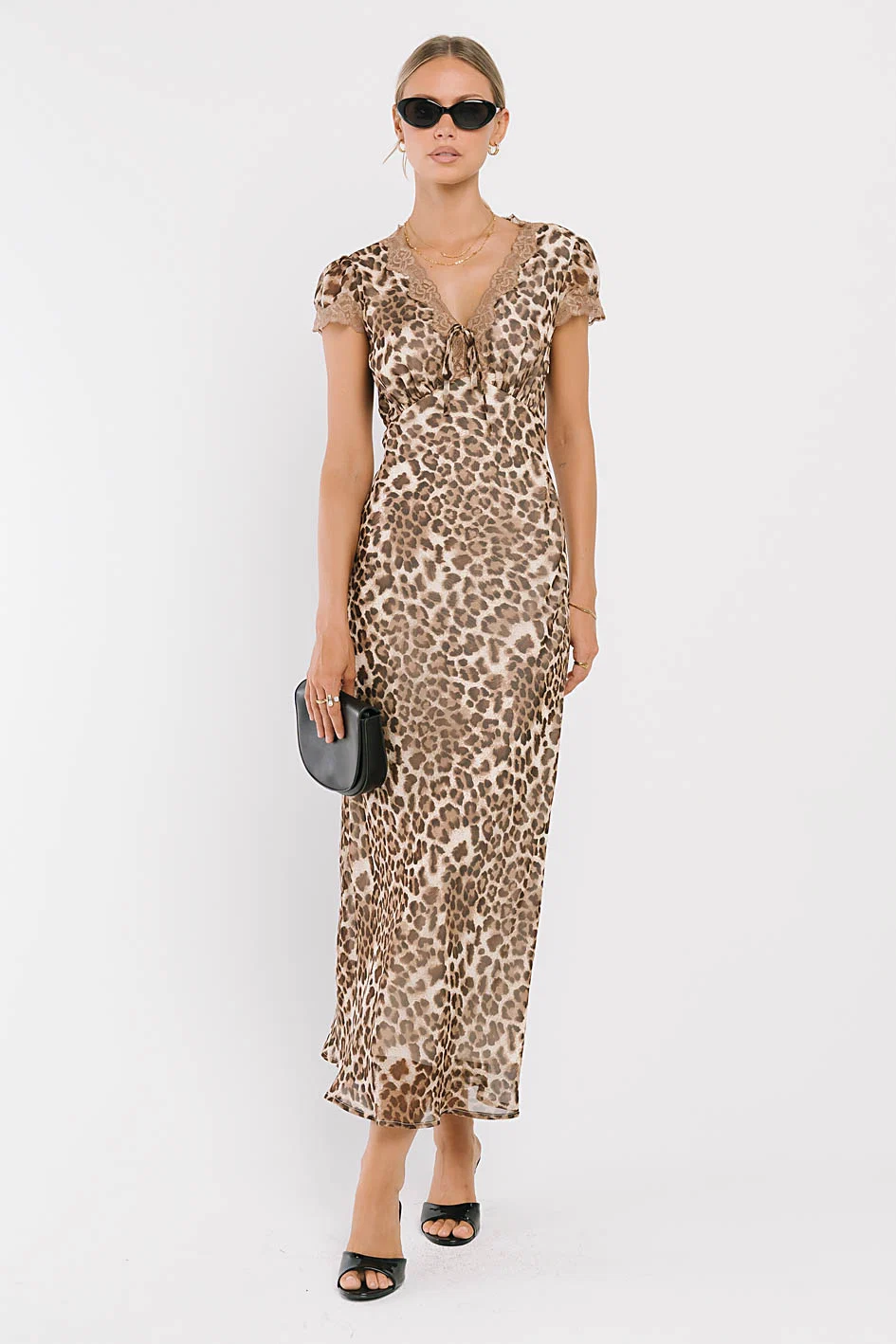 Tatiana Leopard Midi Dress