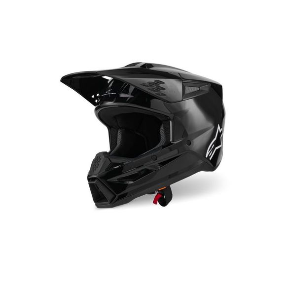 Casque cross Alpinestars S-M3 SOLID 2025 - Noir / BlancRef : AP3957