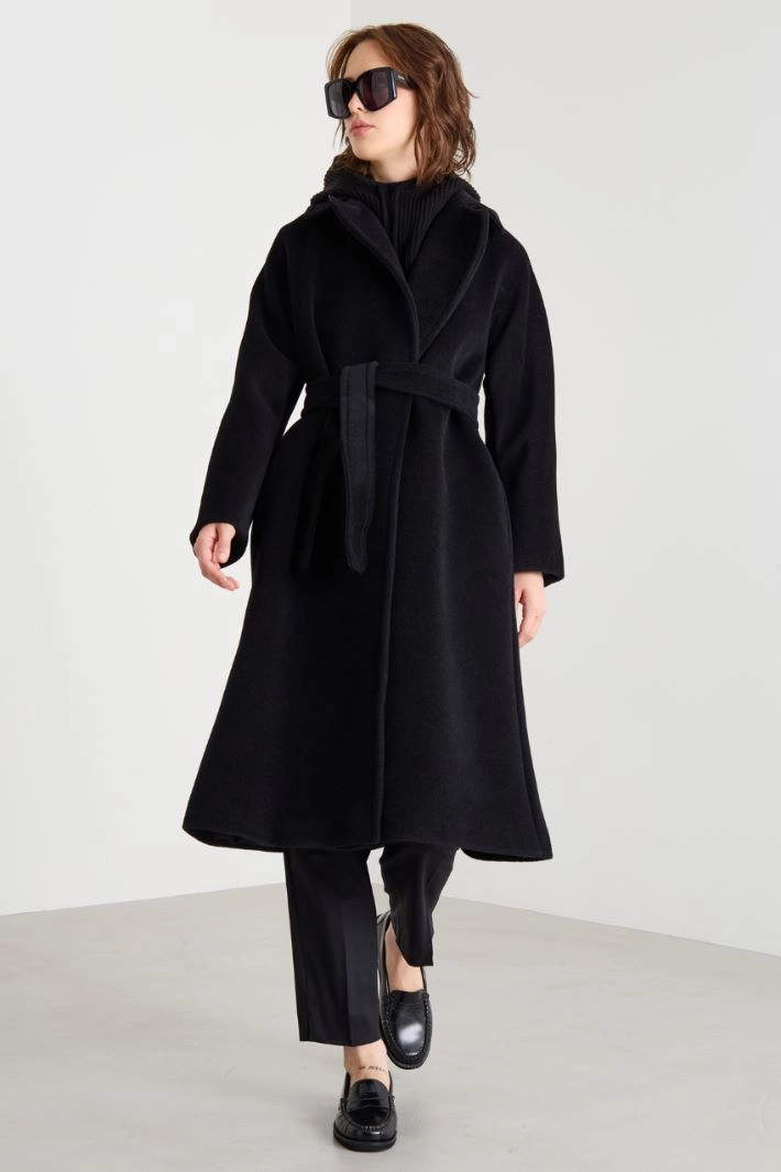 Beaver coat - BLACK