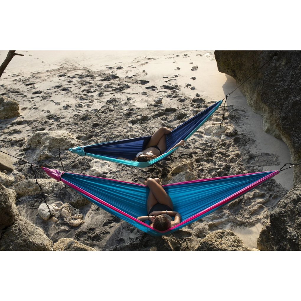 Ticket To The Moon Travel King Size Hammock - Dark Green / Leaf Green