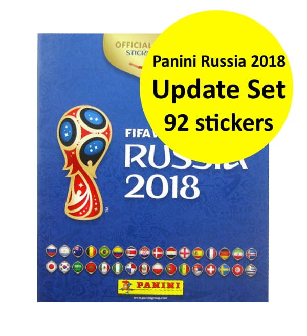 Panini Russia 2018 Update Set - 92 new Stickers