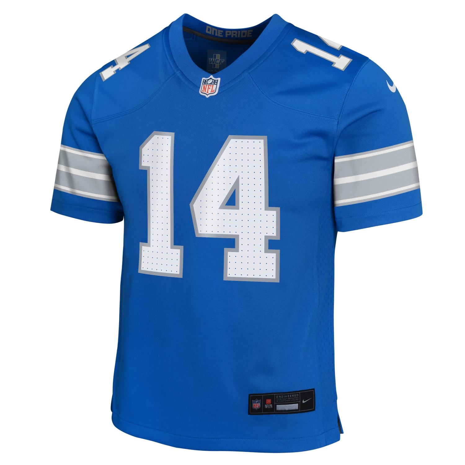 Amon-Ra St. Brown #14 Detroit Lions Game NFL Jersey Blue (YOUTH)