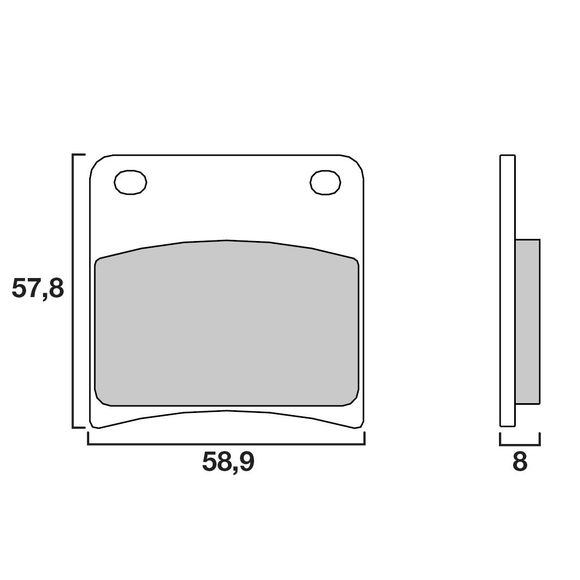 Plaquettes de freins Brembo Organique avant/arrière (selon modèle)Ref : 07SU1306