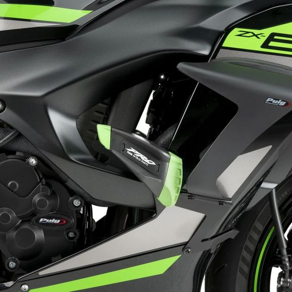 Puig KIT PATINS PRO 2.0 engine guard - BlackKAWASAKI 636 NINJA ZX -6R - 2024 - 2025Ref: Pui0624 / 21793N
