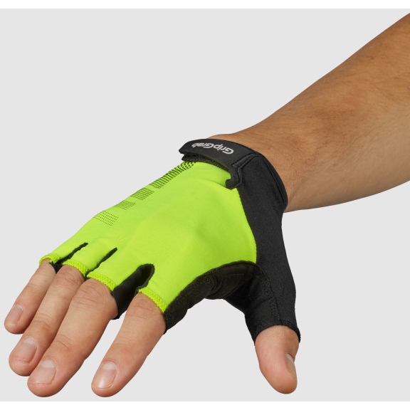 GripGrab RIDE RC Lite Padded Short Finger Gloves - Yellow Hi-Vis
