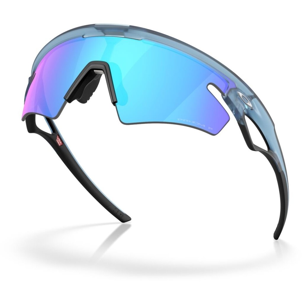 Oakley Sphaera Slash Glasses - Matte Transparent Stonewash/Prizm Sapphire Polarized - OO9499-0336