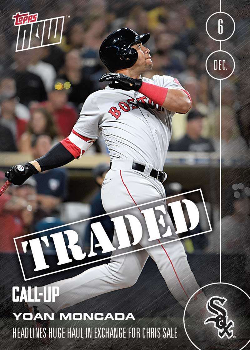 Yoan Moncada (Call-Up) - 12/6/16 TOPPS NOW® Card OS-37 - Print Run: 411