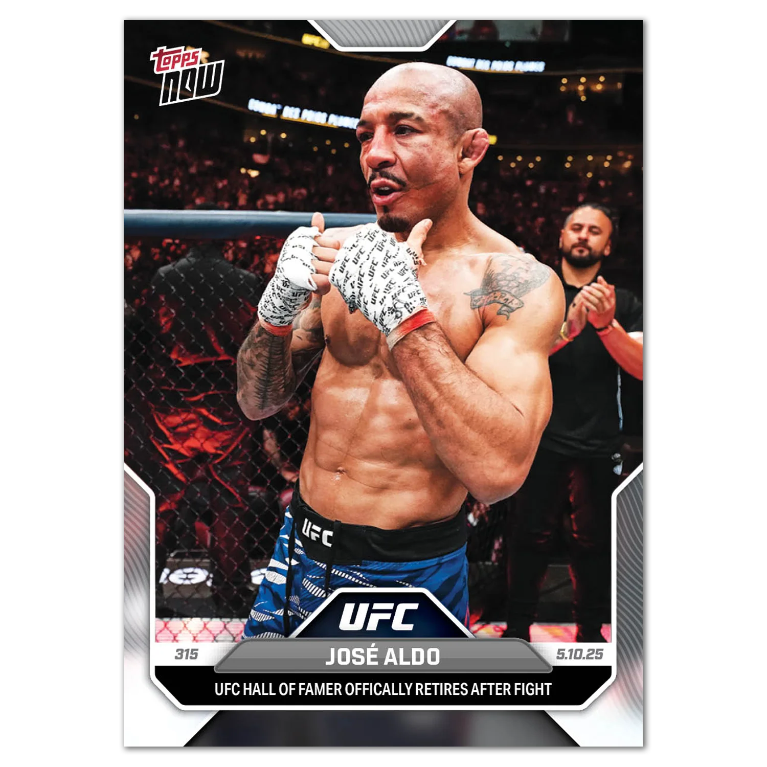 José Aldo - 2025 UFC Topps NOW® - Card 15 - LOOK FOR AUTOS