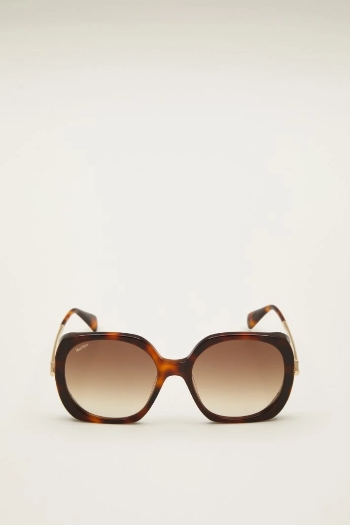 Oversized sunglasses - BROWN