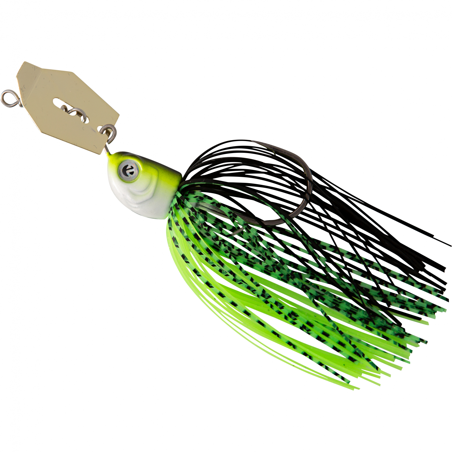 Zeck Chatterbait Bladed Jig (Chartreuse Party, 3\/0)