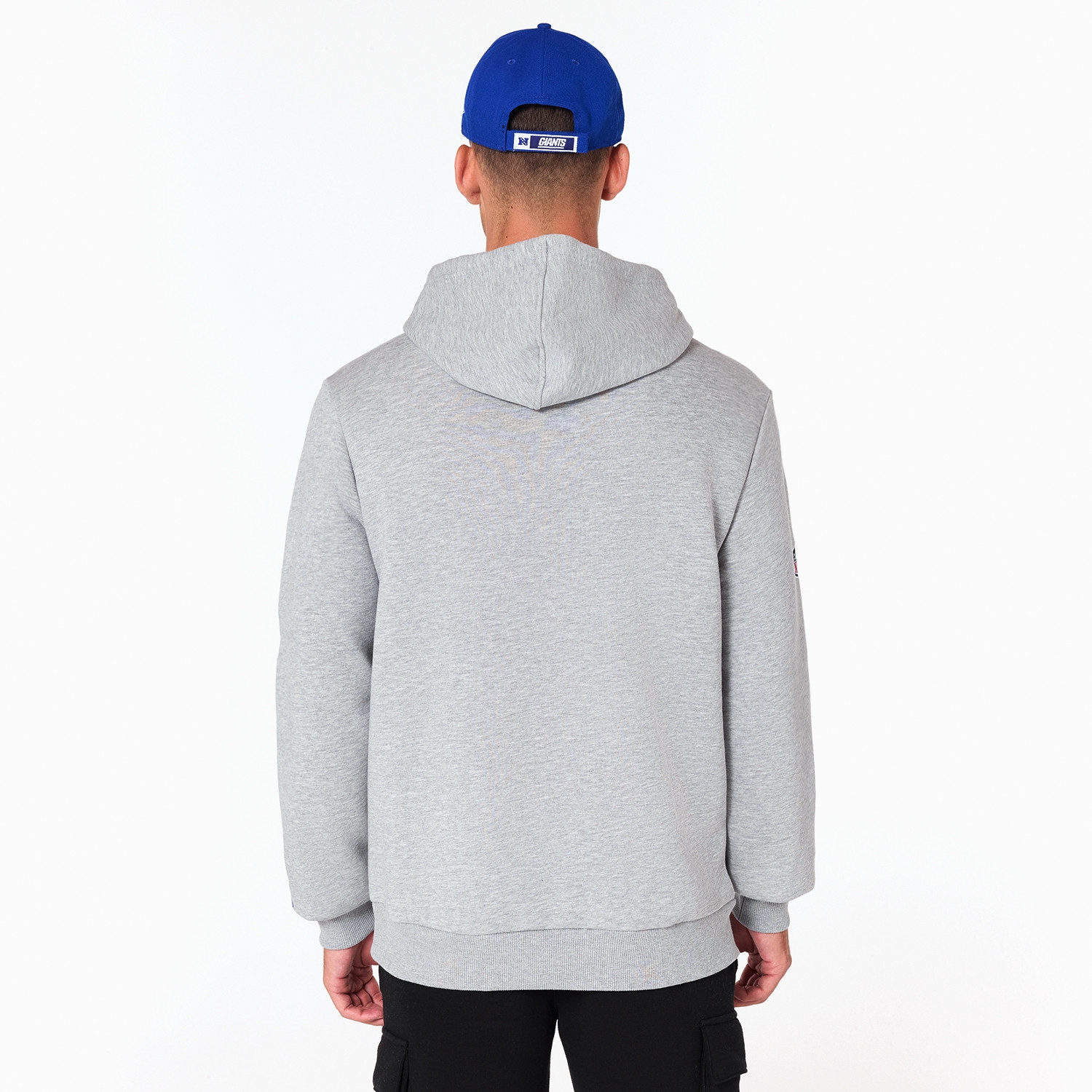New York Giants Logo Hoodie New Era NFL Sweatshirt Grey