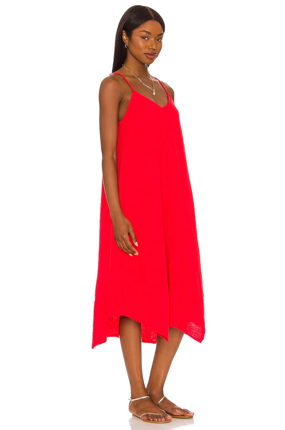 Beach Gauze Midi Dress