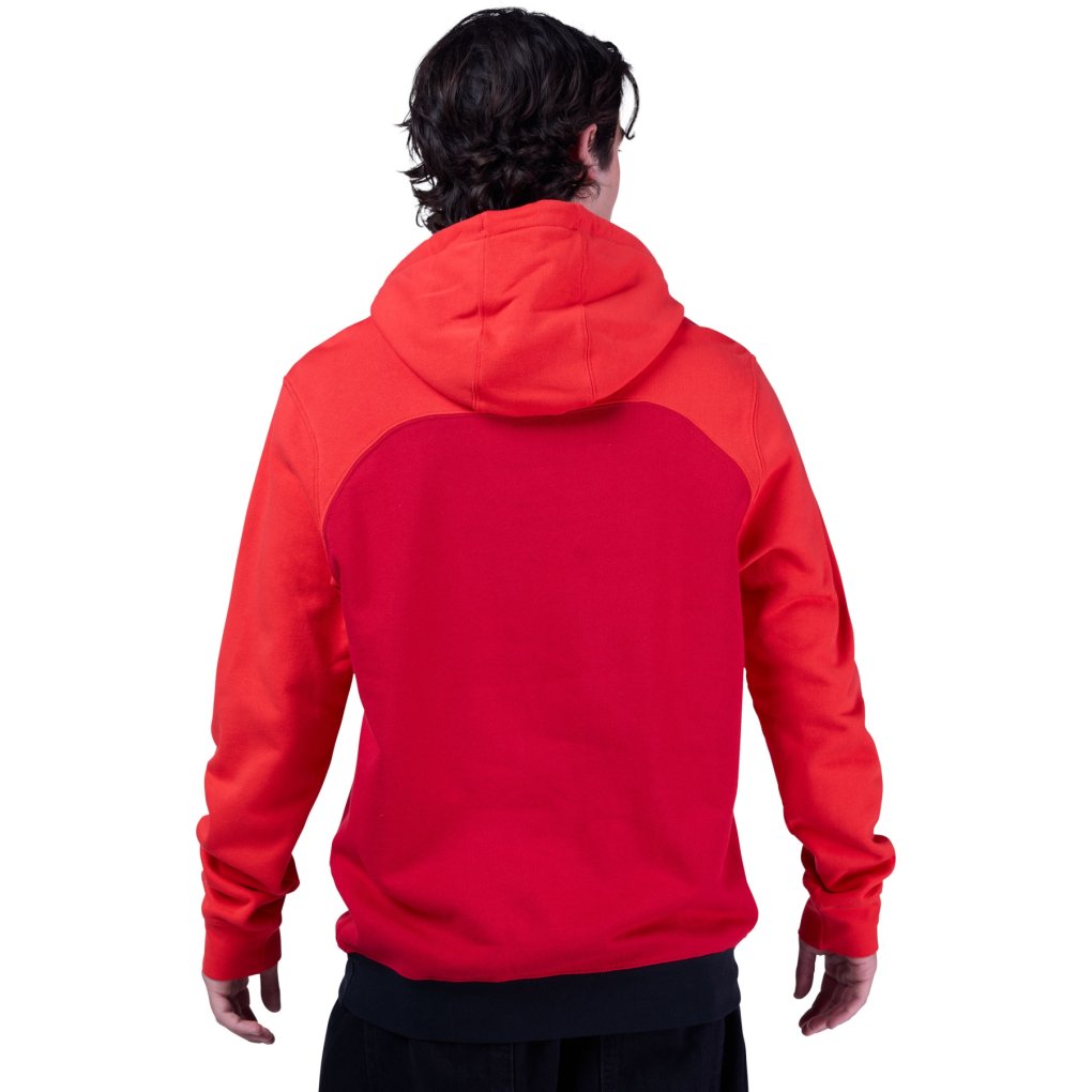FOX Fracture Paneled Fleece Hoodie Men - red