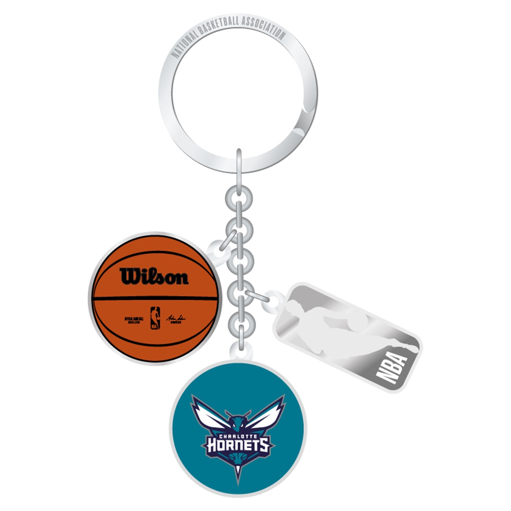 Charlotte Hornets NBA Charm Key Ring
