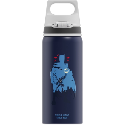 SIGG WMB ONE Water Bottle for Kids 0.6L - Batman - Into Action Blue