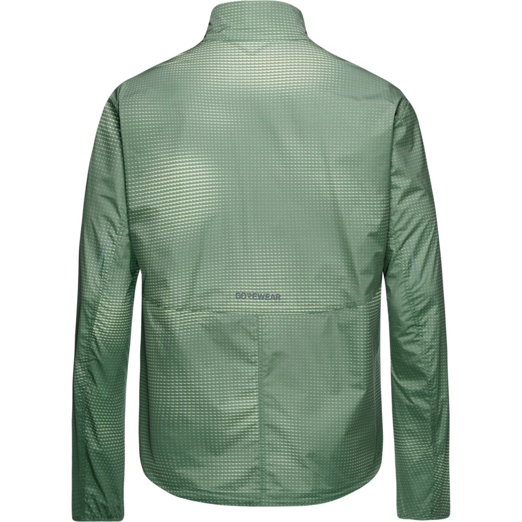 GOREWEAR Concurve Electro Windbreaker Men - crushed slate green / spring green DHDJ