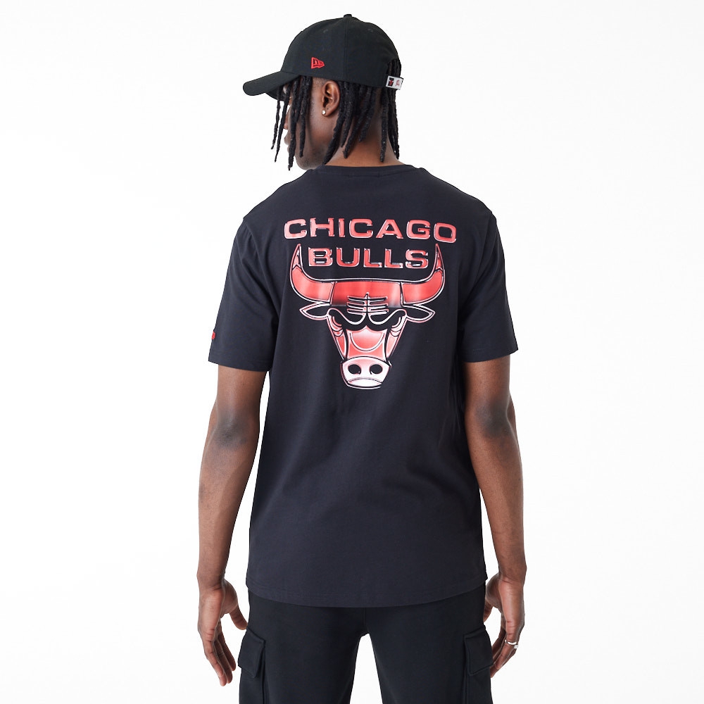 Chicago Bulls Holographic New Era NBA T-Shirt Black
