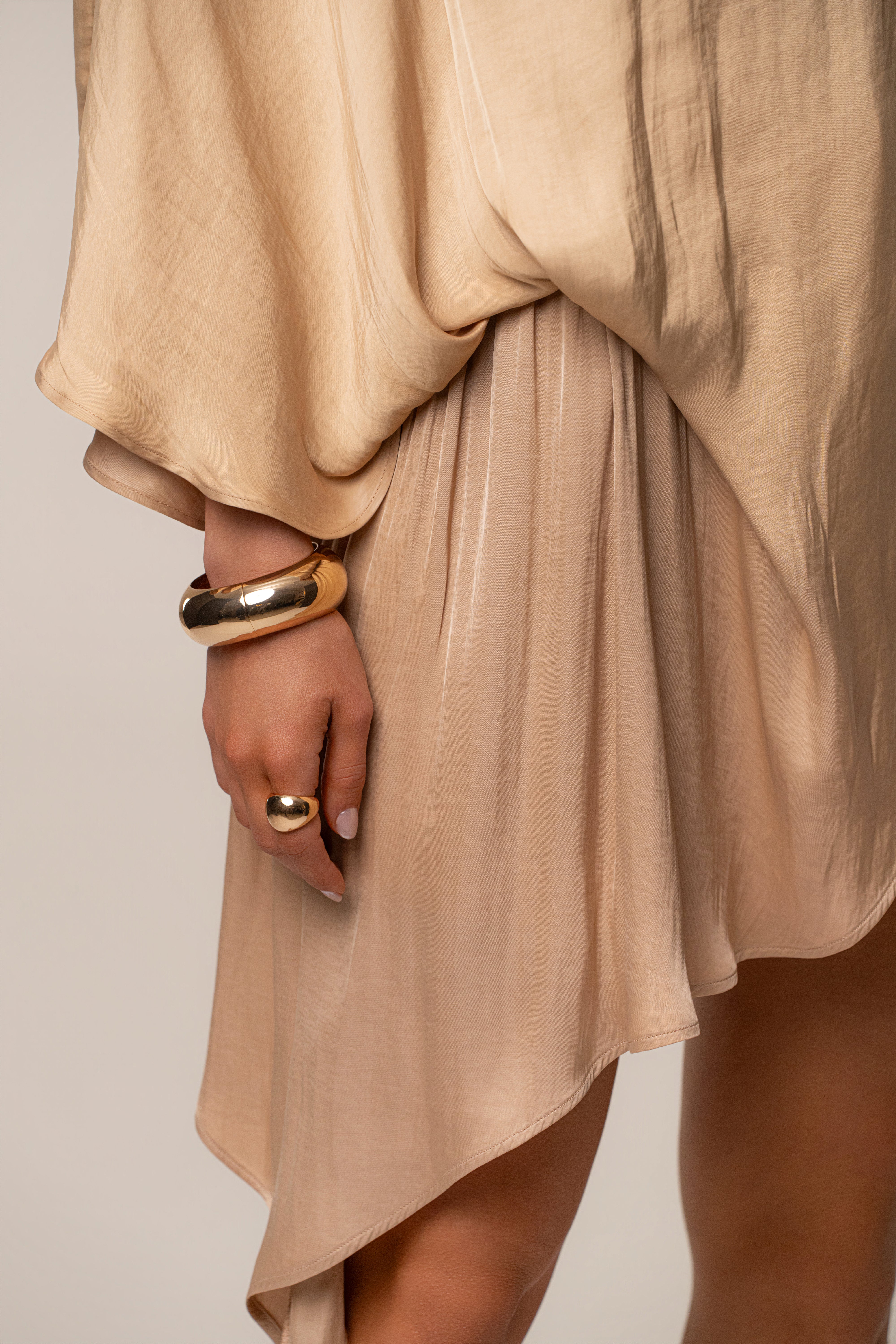 Tan Brisa Drape Top