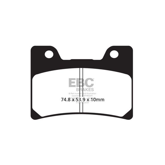 EBC Organic Front Brake PadsRef: FA160