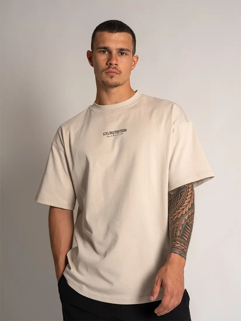 Premium Oversized Tee - Sand