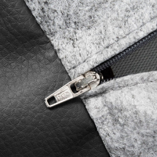 Bia Faux Leather Cover Taupe - 50 x 60 cm