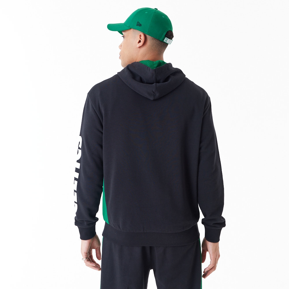 Boston Celtics Mesh Panel New Era Oversized NBA Hoodie