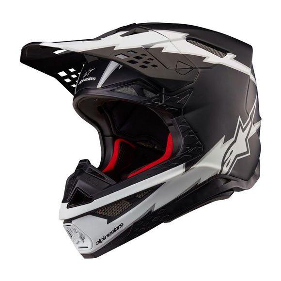 Alpinestars Supertech S -M10 cross helmets - 2025 ampress - black / whiteRef: AP3232