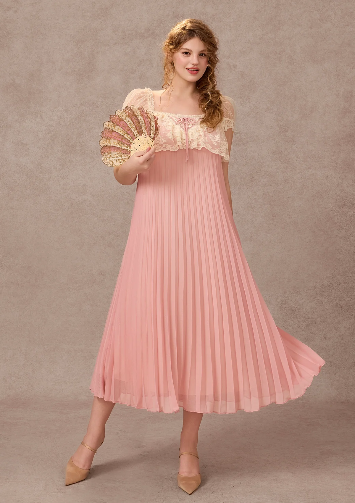 Curve&Plus Honeyed Peach Bloom Dress