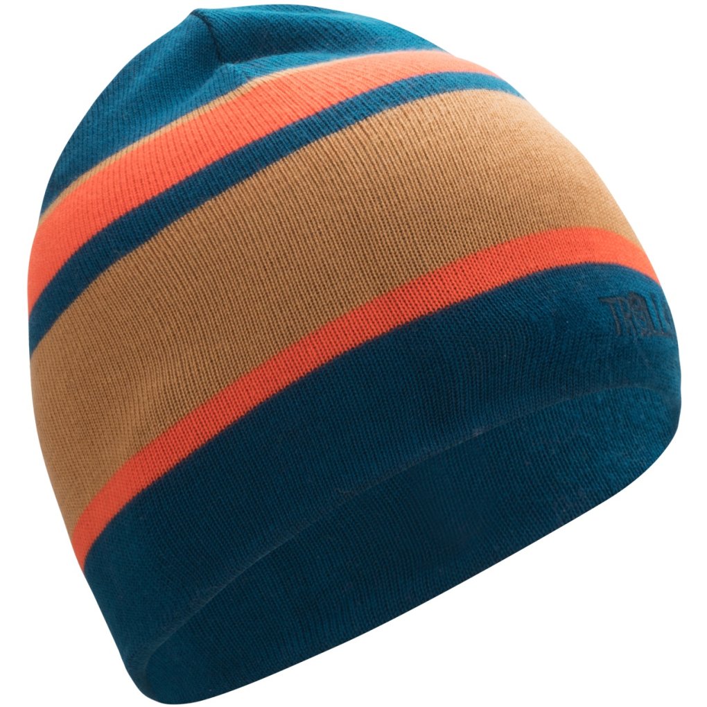 Trollkids Nordland Reversible Cap Kids - Madeira Blue/Deep Orange