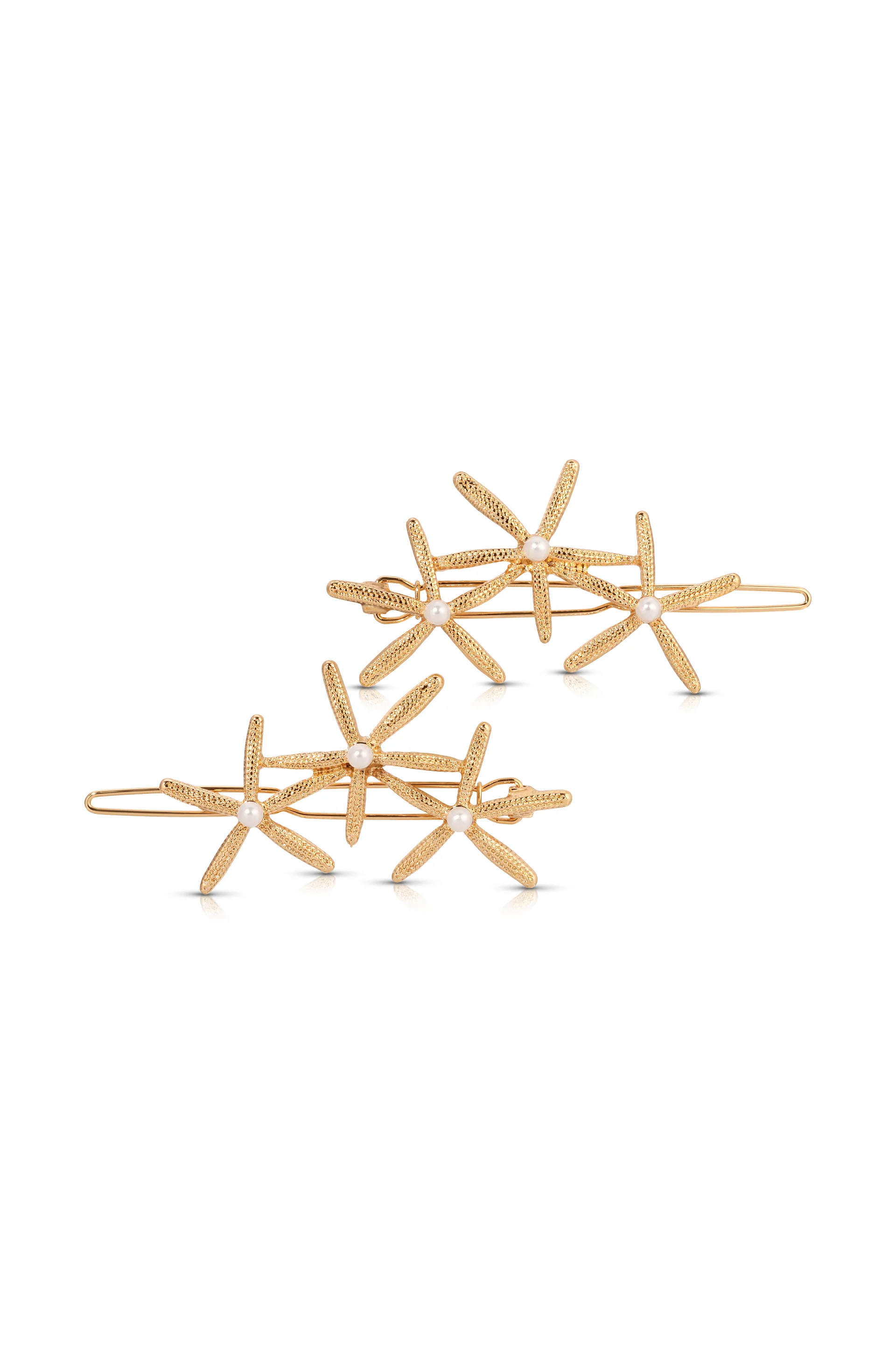 Starfish Cluster Barrette Set