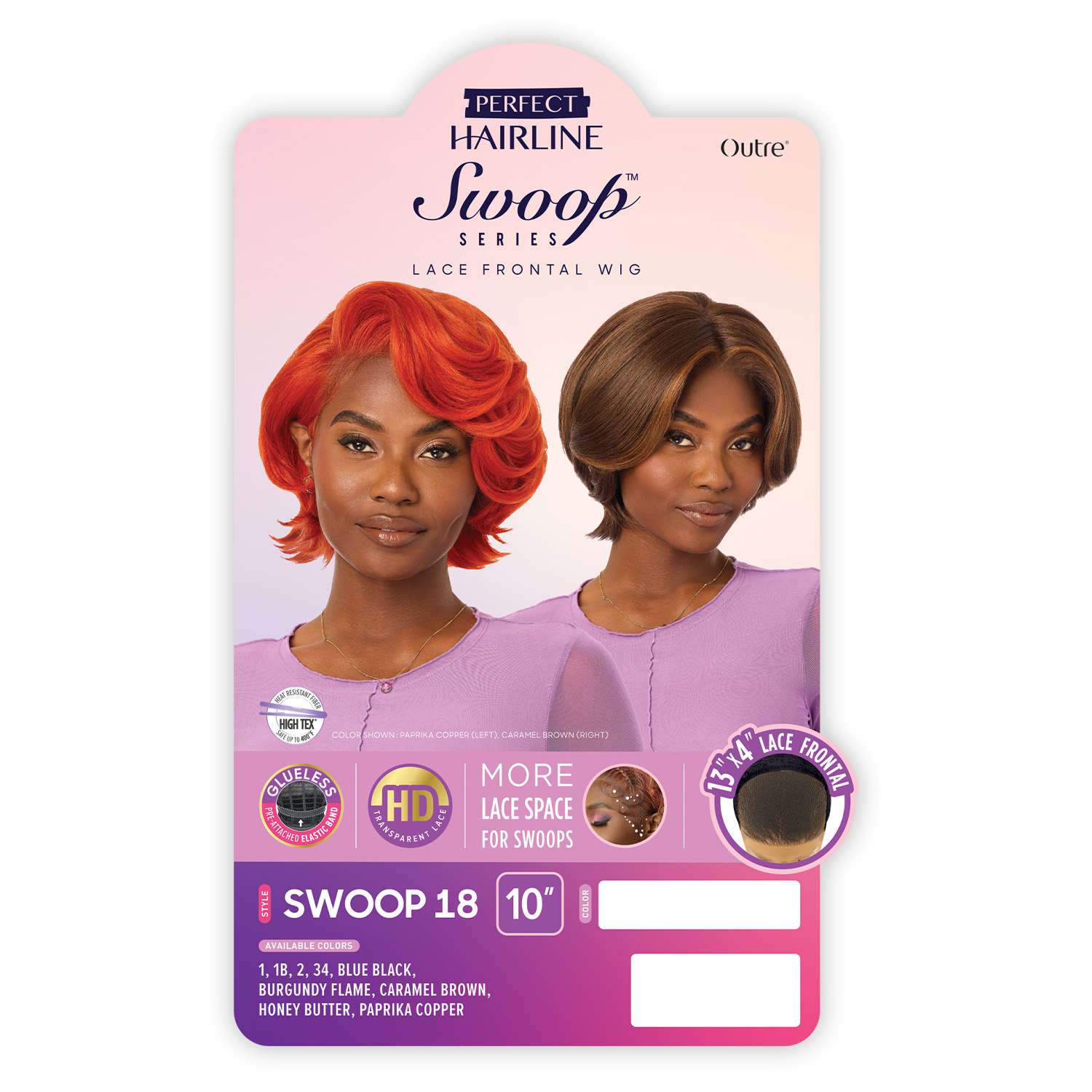 Outre HD Lace Frontal Wig Perfect Hairline Glueless Fully Hand-Tied 13X4 Swoop Series Swoop18