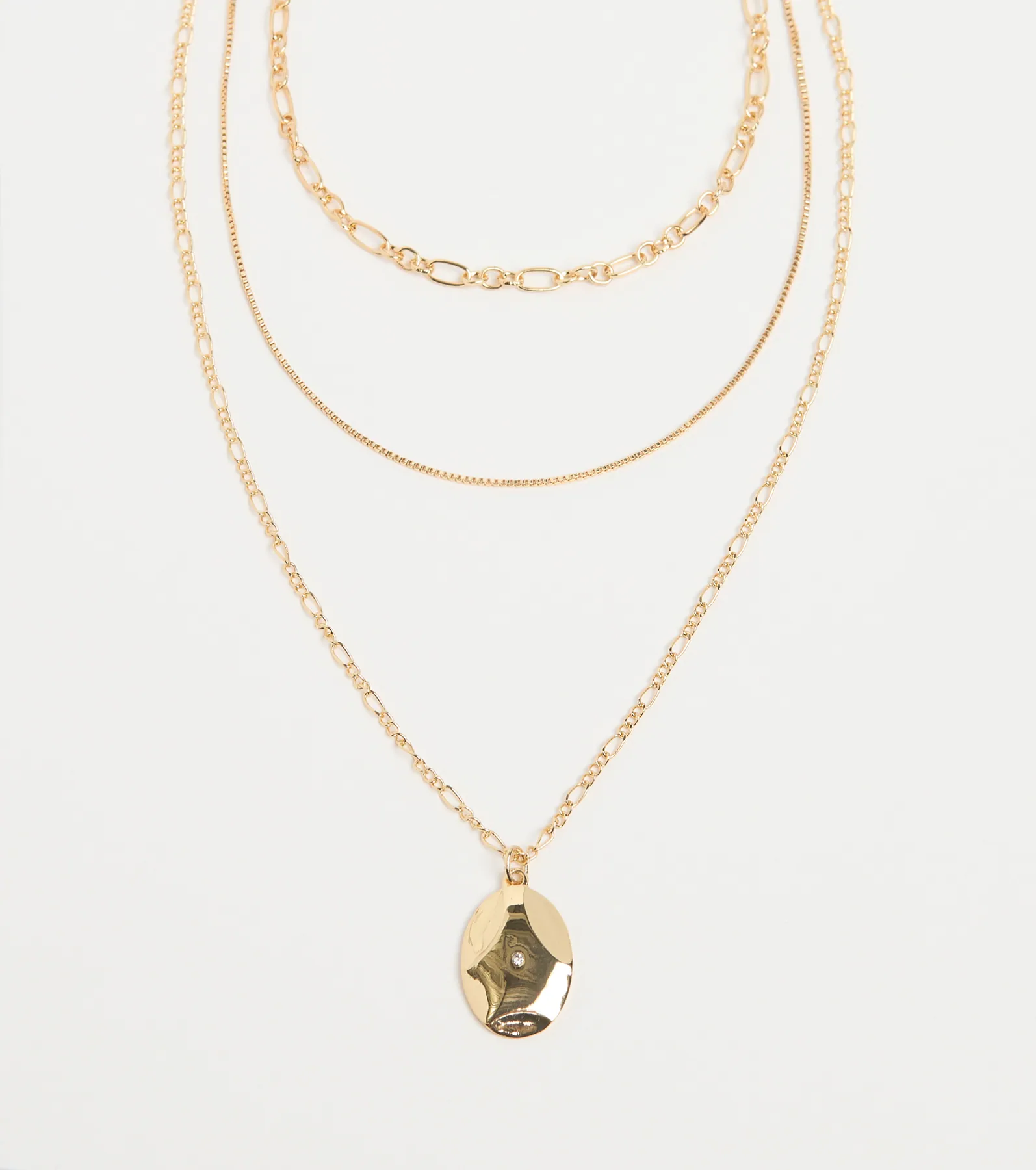 Charmed Trio Layered Pendant Necklace