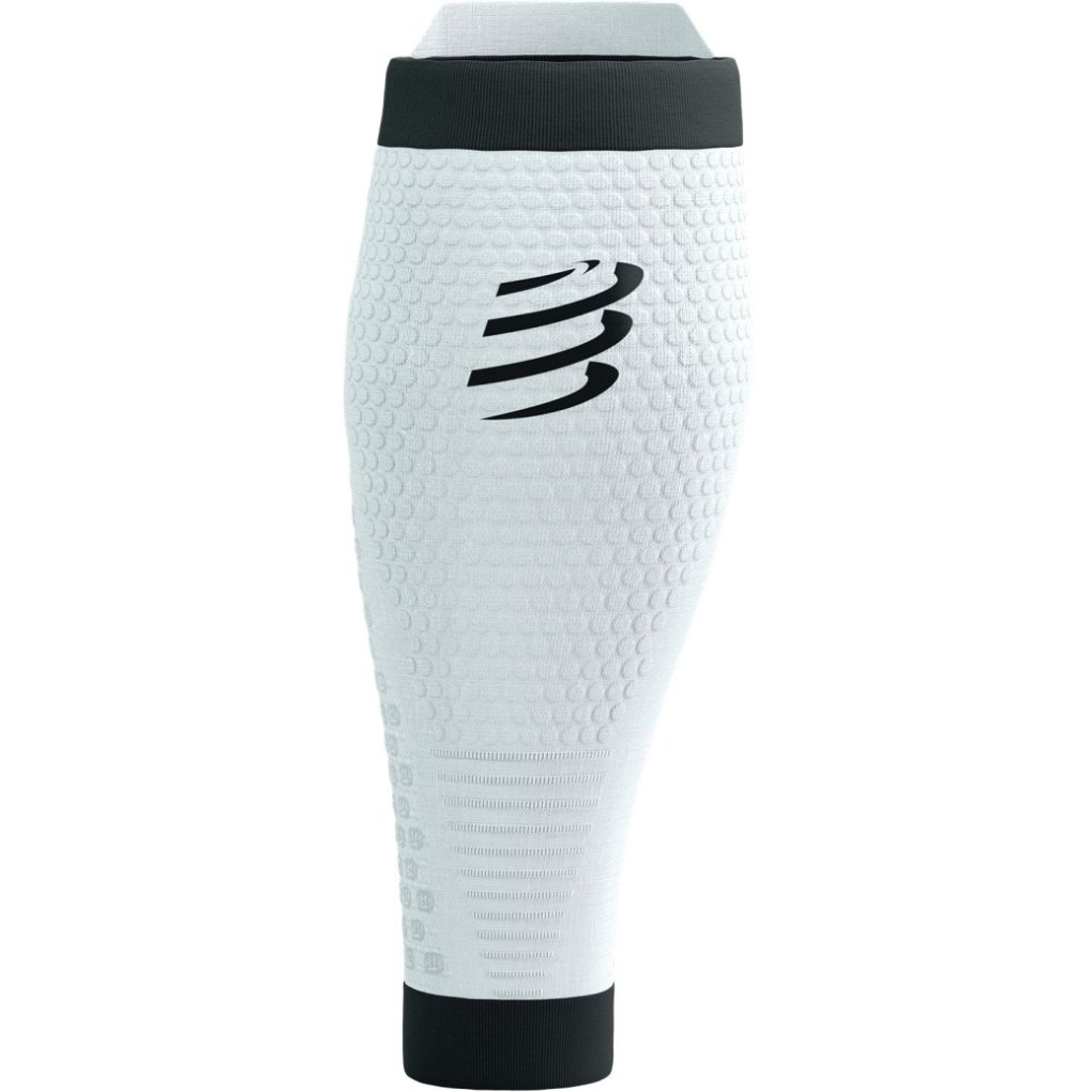 Compressport R2 3.0 Compression Calf Sleeves - white/black