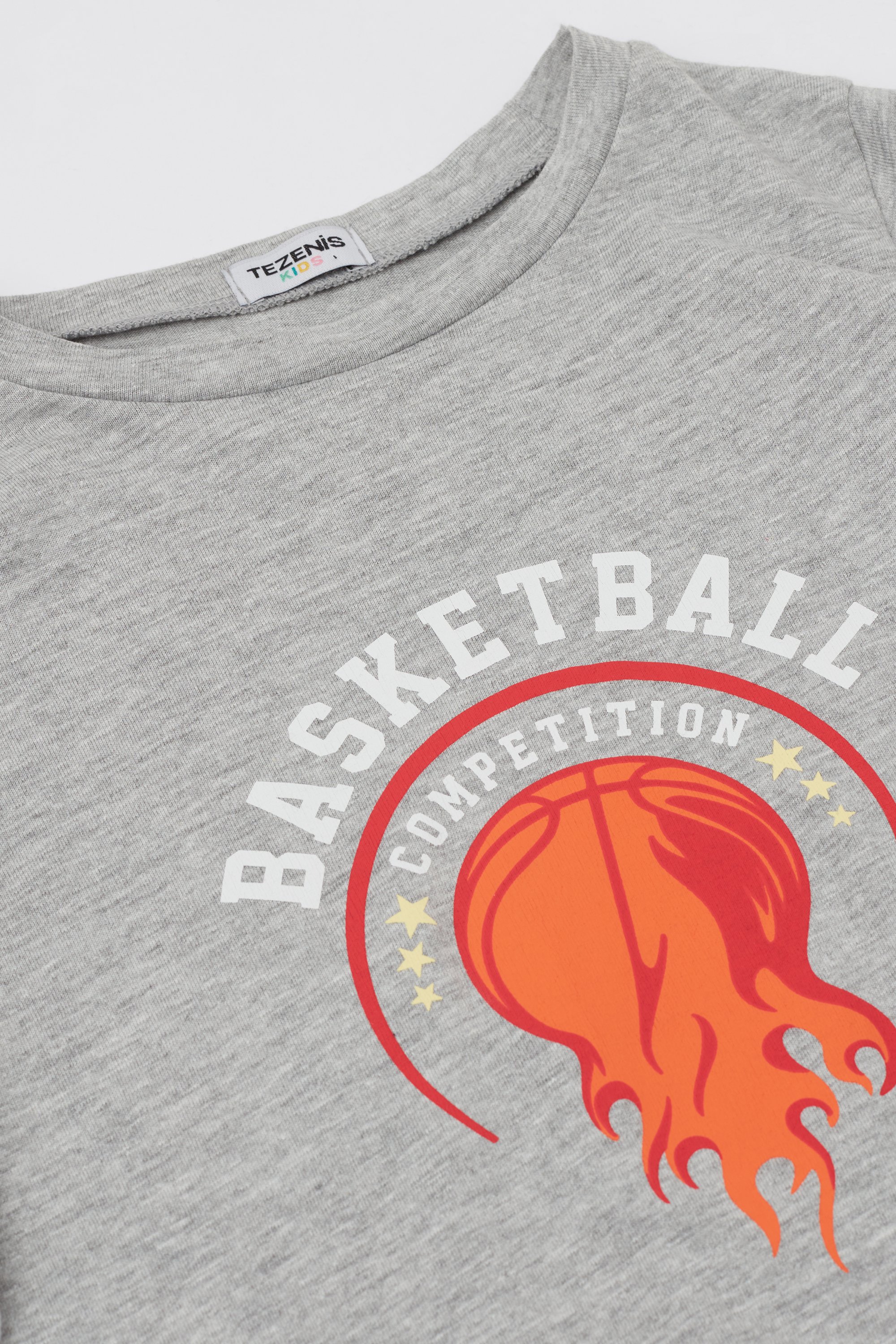 Boys’ Long Sleeve Printed Cotton Top