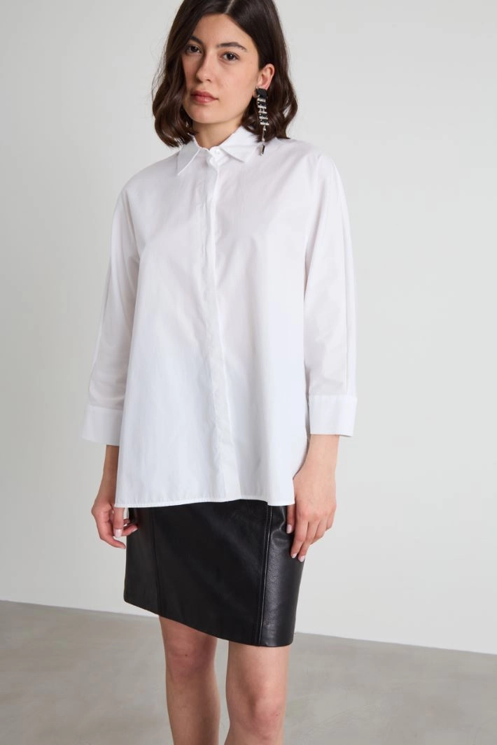 Cotton shirt - WHITE