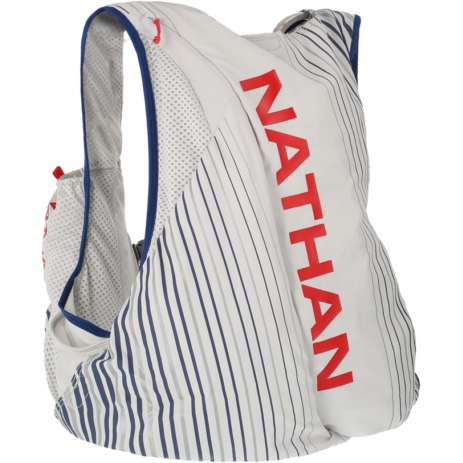 Nathan Sports Pinnacle 12L Hydration Race Vest - Vapor Grey/Ribbon Red