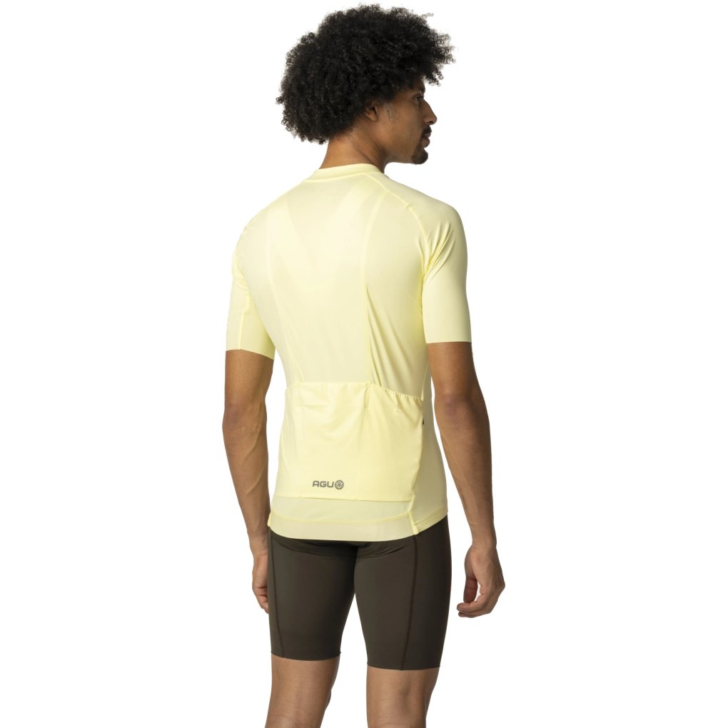 AGU Performance Solid Short Sleeve Jersey Men - celestial yellow