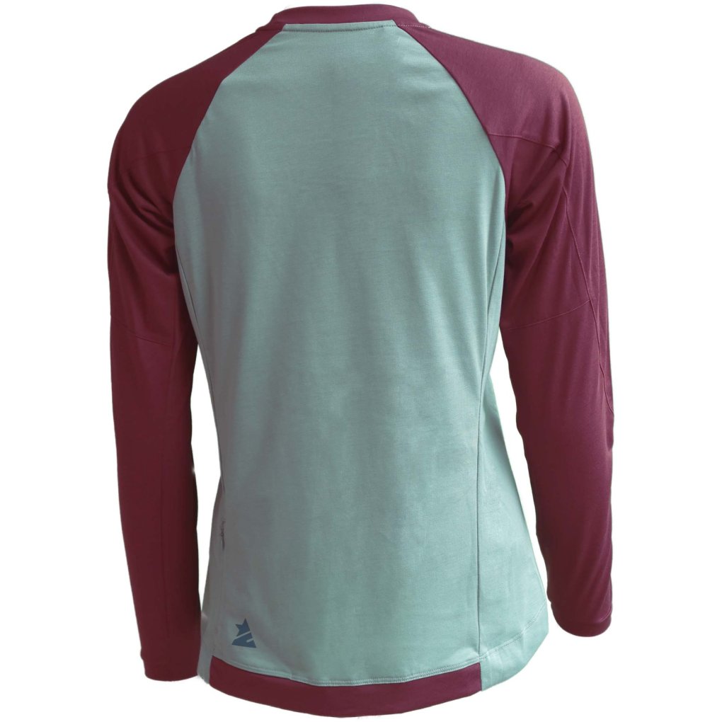 Zimtstern PureFlowz Longsleeve MTB Shirt Women - Granite Green/Windsor Wine