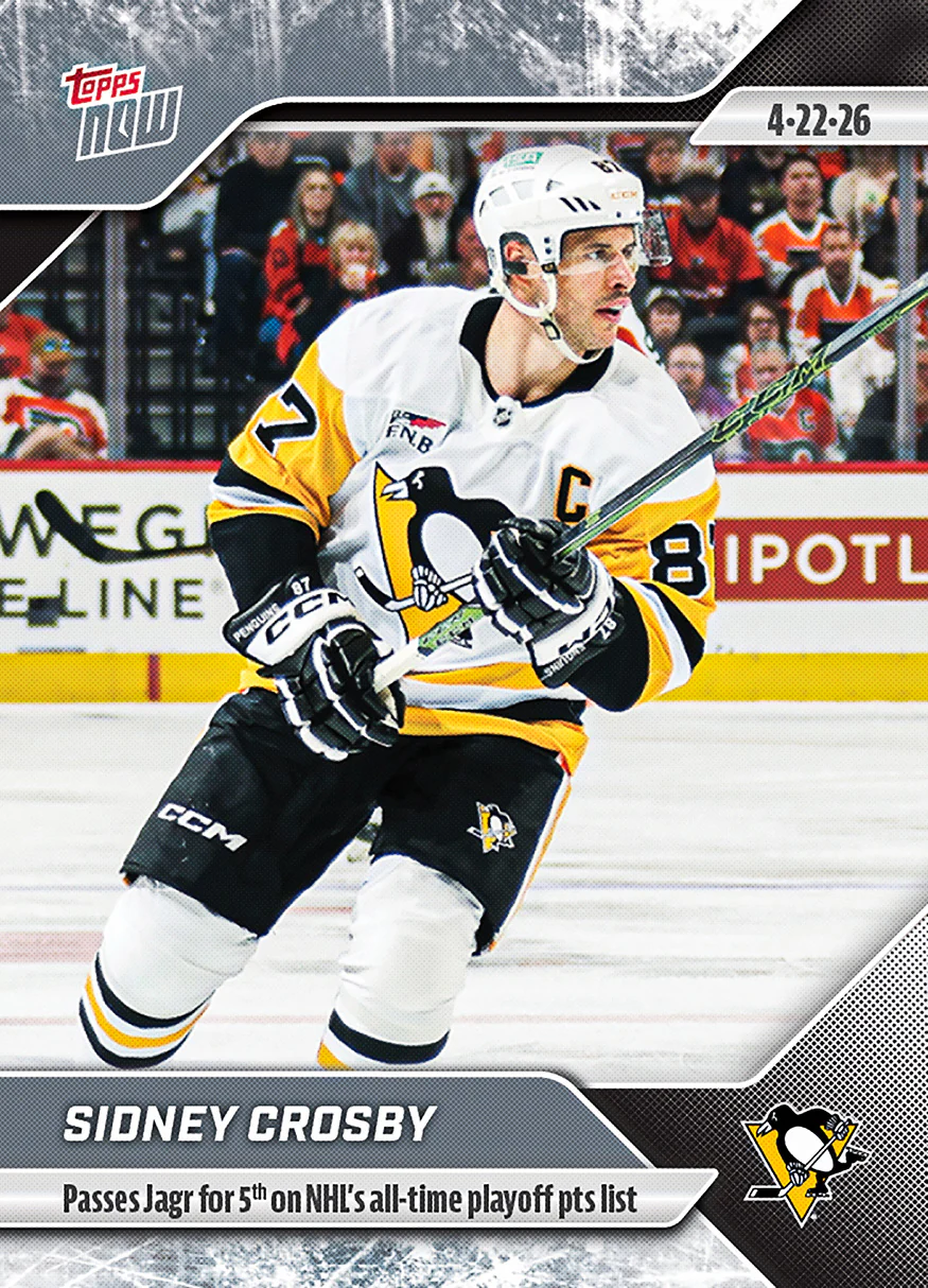Sidney Crosby - 2025-26 NHL Topps NOW® - Sticker # 155 Pack - PR: 580