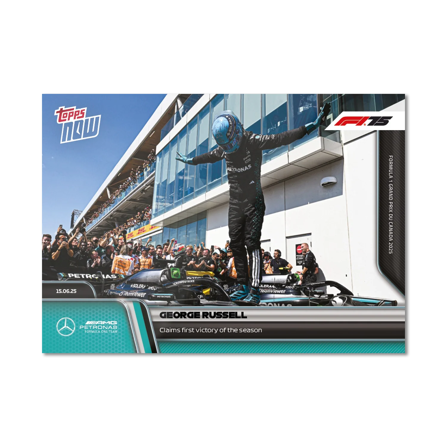 George Russell - 2025 Formula 1® Topps NOW® - Card 44