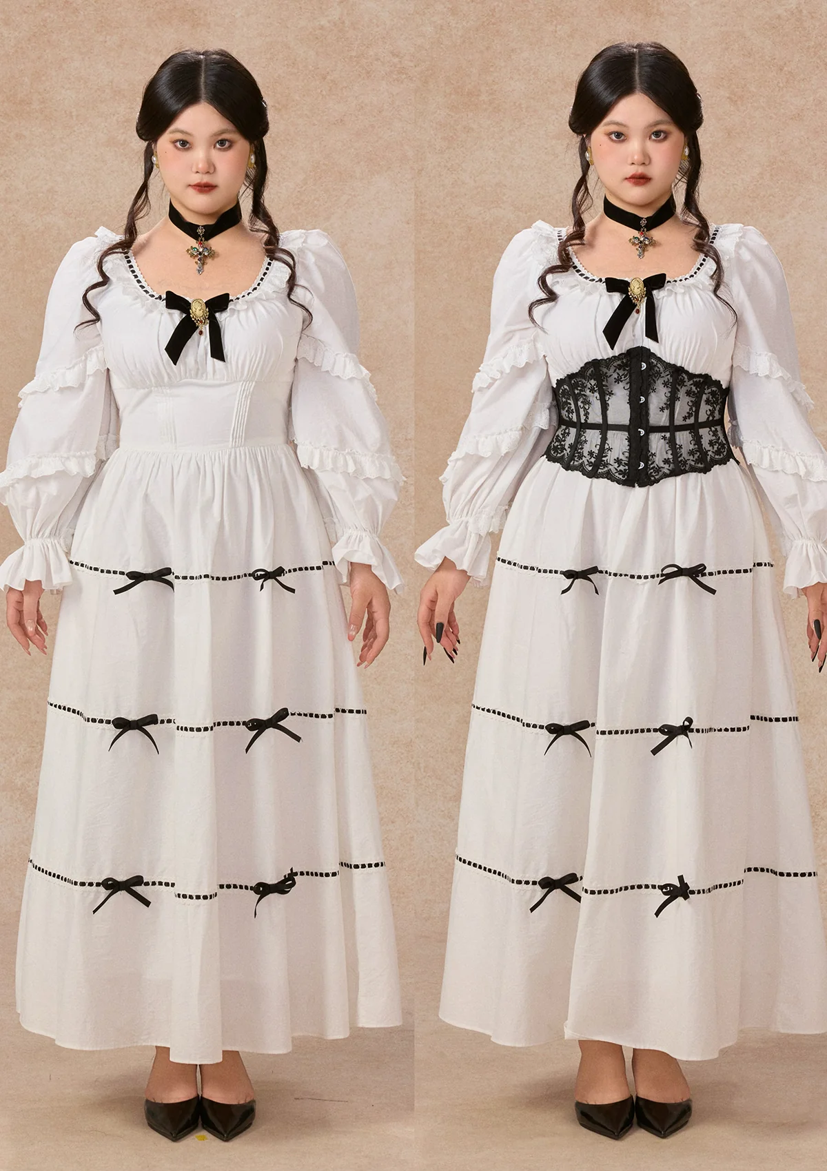 Curve&Plus Ghost Carol Dress